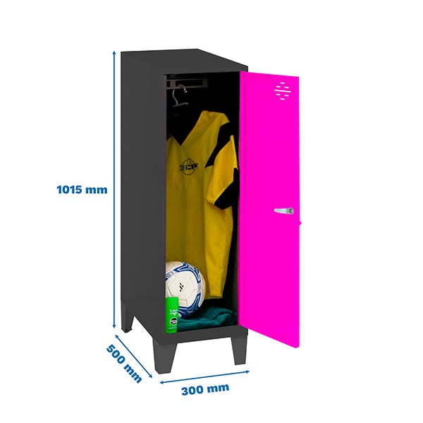 Locker Simonlocker Dism.Single Mini 915x300x500+Legs An/R - (1015x300x500)