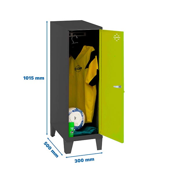 Armário Simonlocker Desm.Single Mini 915x300x500+Pernas An/V - (1015x300x500)