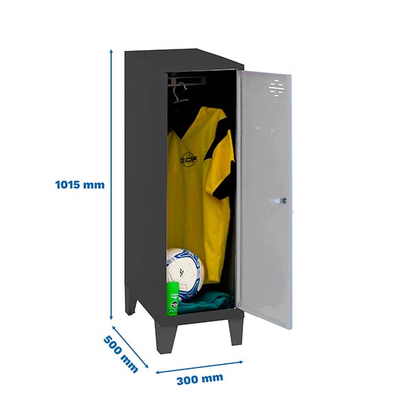Locker Simonlocker Dism.Single Mini 915x300x500+Legs An/G - (1015x300x500)