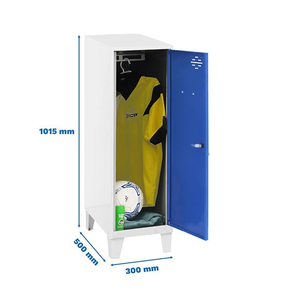 Locker Simonlocker Dism.Single Mini 915x300x500+Legs B/Az - (1015x300x500)