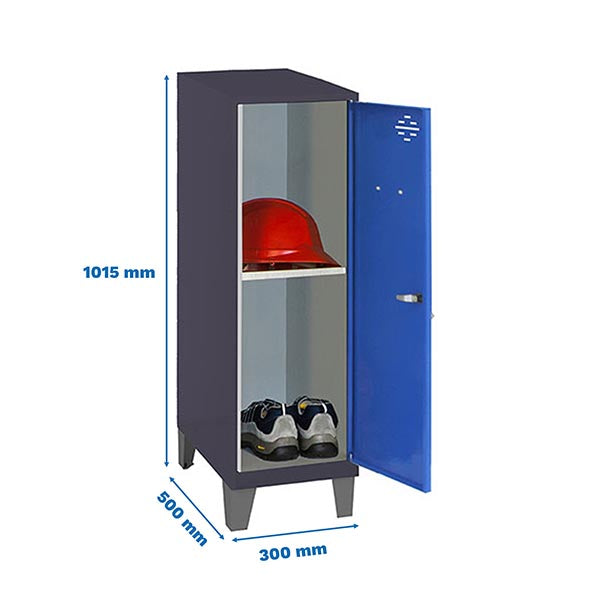 Locker Simonlocker Mon.Mini + Ban. 915x300x500+Legs An/Az - (1015x300x500)