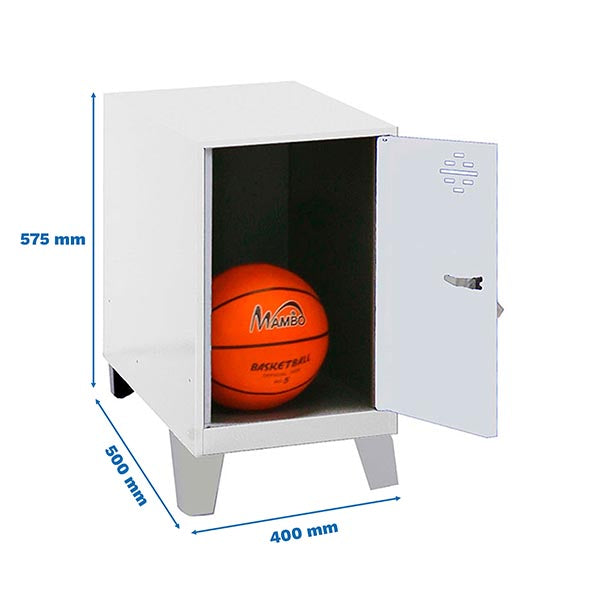 Taquilla Simonlocker Mon.Mini 475x400x500+Patas Gr/Bco - (575x400x500)