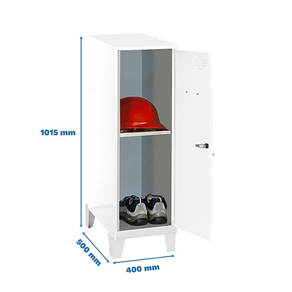 Taquilla Simonlocker Mon.Mini + Ban. 915x400x500+Patas Negro/Negro - (1015x400x500)