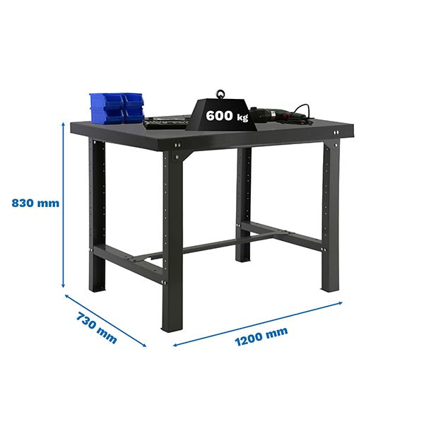 Workbench Simonwork BT6 Metal 1200 Anthracite - (830x1200x730)