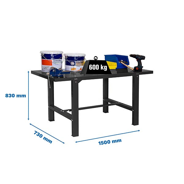 Workbench Simonwork BT6L Metal 1500 Anthracite - (830x1500x730)