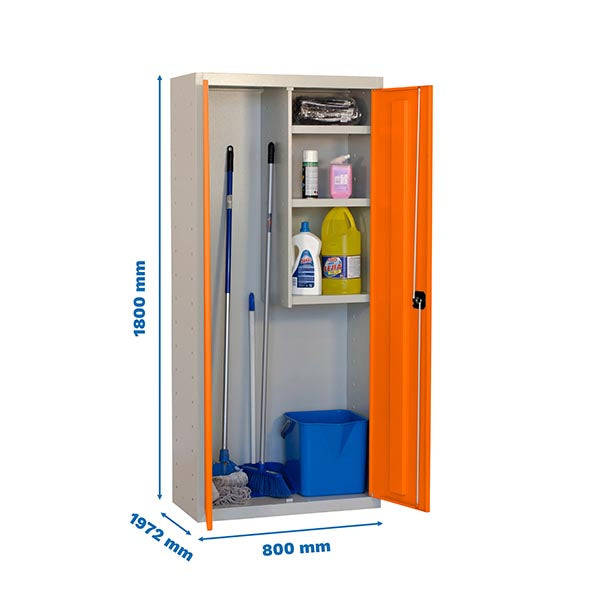 Locker Simonlocker Prof.Dism.Cleaning 180x80x40 2/3 Gr/Na - (1800x800x400)