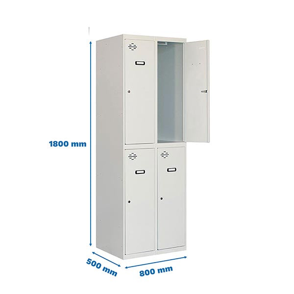 Taquilla Simonlocker Prof.Mon.Tandem 2/4 400 (800) Gris - (1800x800x500)