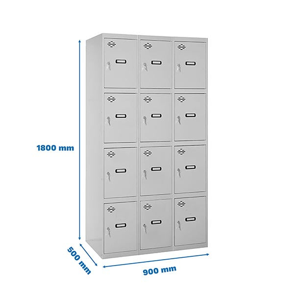 Taquilla Simonlocker Prof.Mon.4 Puertas 3/12 300 (900) Gris - (1800x900x500)