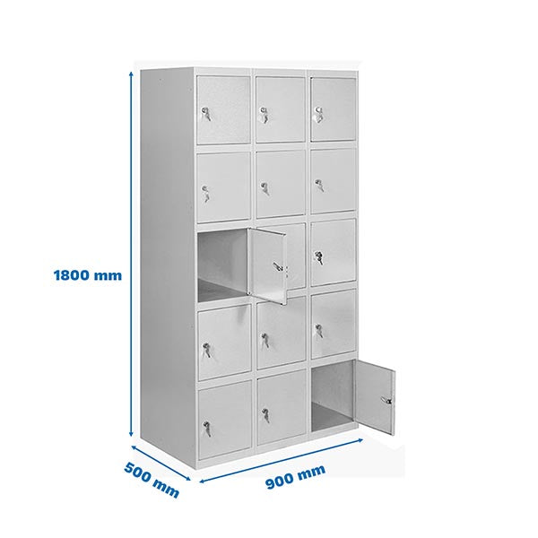 Locker Simonlocker Prof.Mon.5 Door 3/15 300 (900) Gris - (1800x900x500)