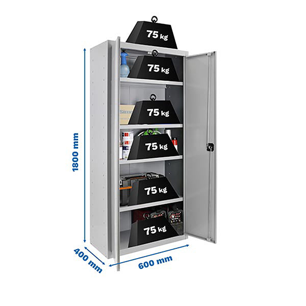 Locker Simonlocker Prof.Mon.Multi. 180x60x40 2/4 Gris - (1800x600x400)