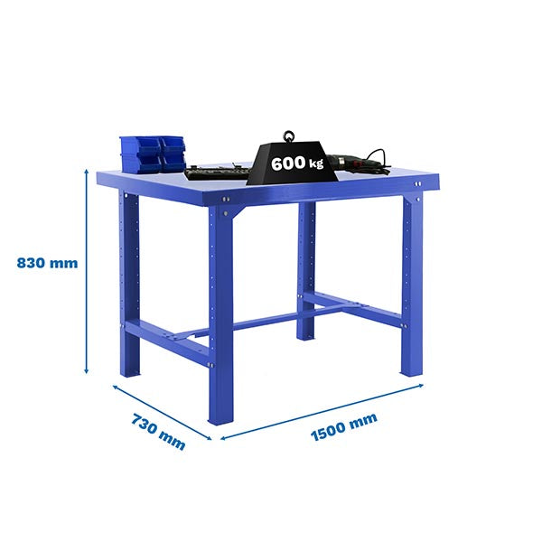 Workbench Simonwork BT6L Metal 1500 Blue - (830x1500x730)