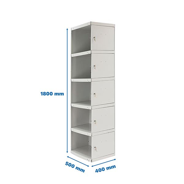 Locker Simonlocker Prof.Dism.5 Door 1/5 400 Adi Gris - (1800x400x500)