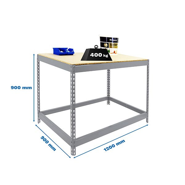 Workbench Simonwork Basic 1 901290-1 Galvanized/Wood - (900x1200x900)