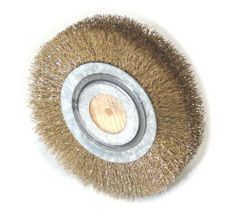 Cepillo de rueda, acero de latón, 200 mm - SINDEX®