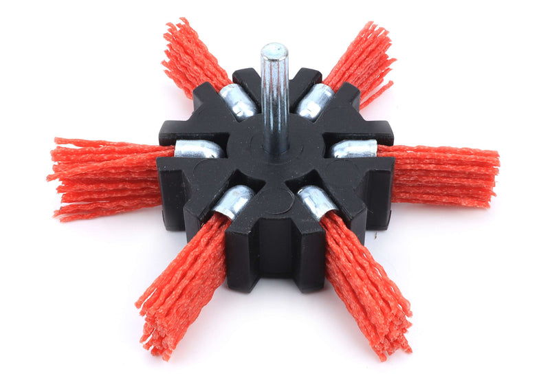 Cepillo, tipo abanico, Ø 100 mm, punta, nailon - SINDEX®