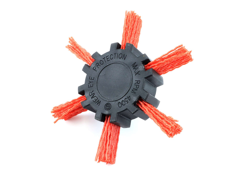 Cepillo, tipo abanico, Ø 100 mm, punta, nailon - SINDEX®