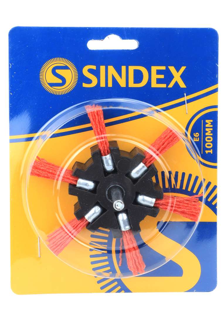 Cepillo, tipo abanico, Ø 100 mm, punta, nailon - SINDEX®