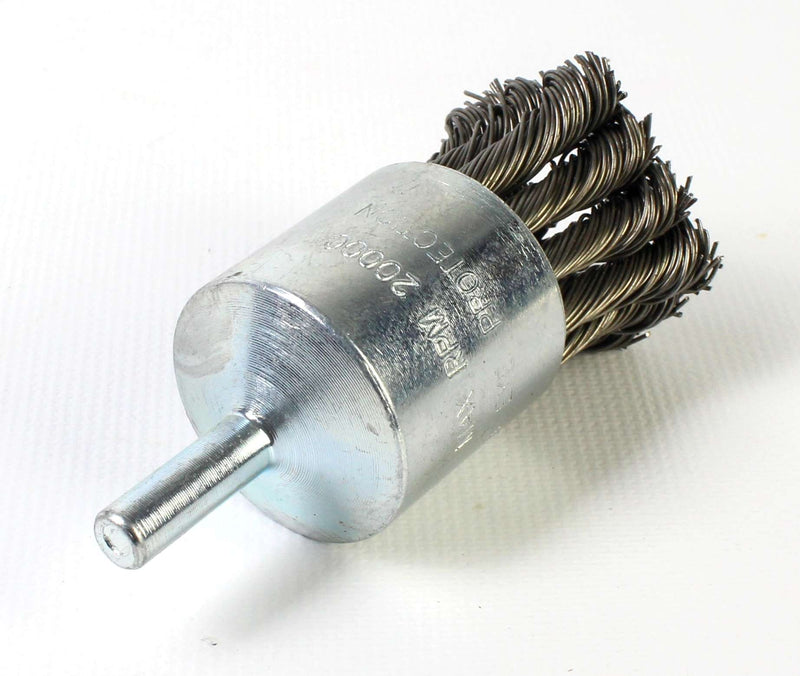 Pincel, tipo pincel, Ø 28 mm, punta, nudo retorcido de acero - SINDEX®