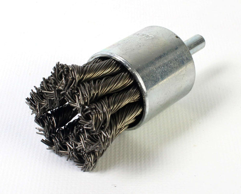 Pincel, tipo pincel, Ø 28 mm, punta, nudo retorcido de acero - SINDEX®