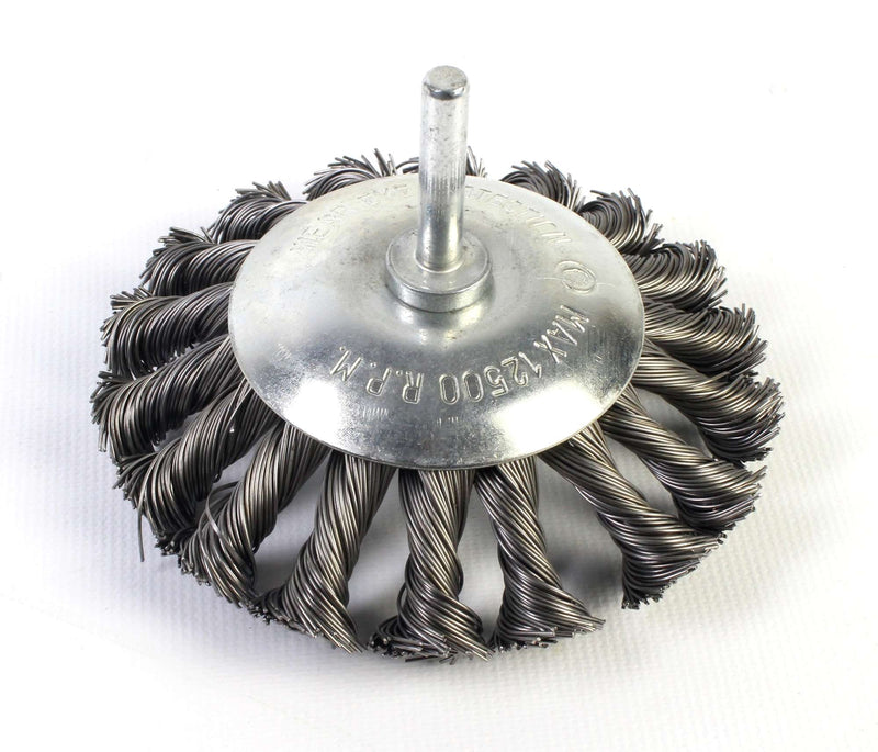 Brush, Disk type, Ø 100mm, Spike, Twist Knot Steel - SINDEX®