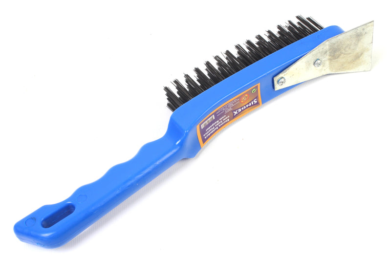 Escova para Soldadura com Raspador, Cabo Plástico, 270mm - SINDEX®