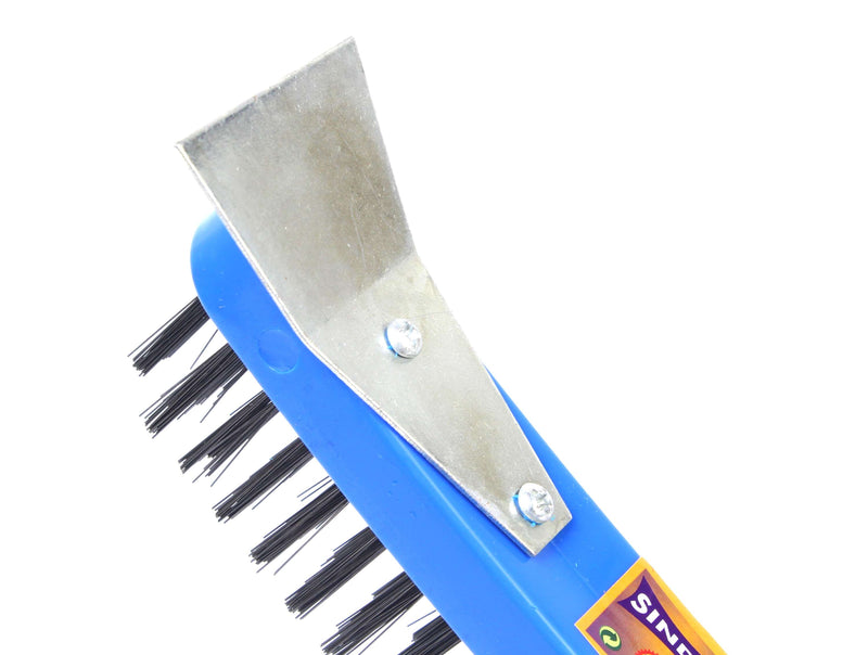 Escova para Soldadura com Raspador, Cabo Plástico, 270mm - SINDEX®