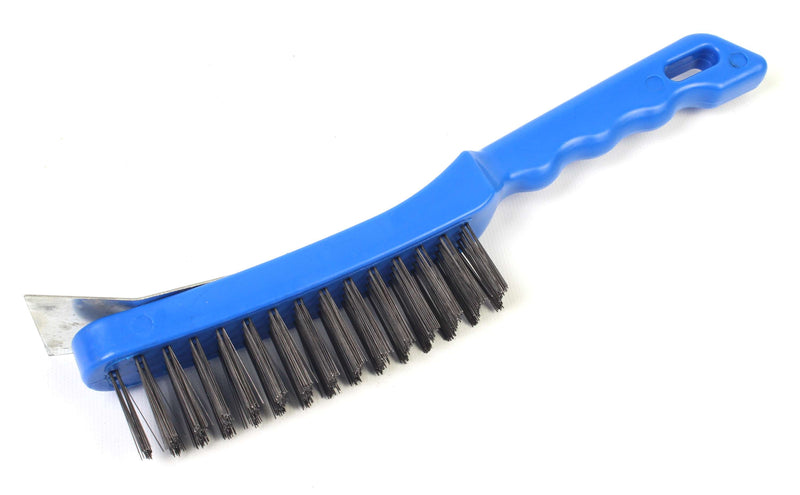 Escova para Soldadura com Raspador, Cabo Plástico, 270mm - SINDEX®