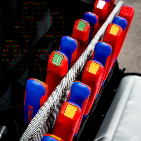 Knipex (00 61 10 CR) ColorCode Clips red (10 pieces)