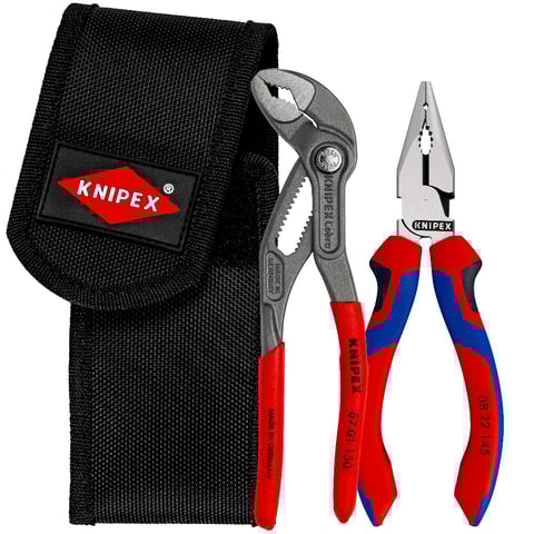 Knipex (00 20 72 V06) Mini pliers set In belt tool pouch 1 x 08 22 145, 1 x 87 01 150
