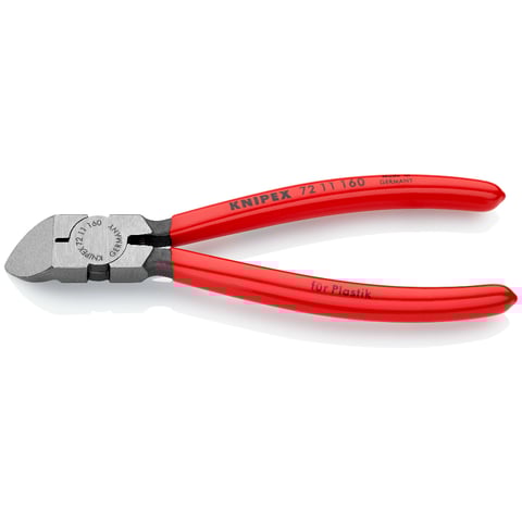 Alicate de corte diagonal Knipex (72 11 160) para plásticos