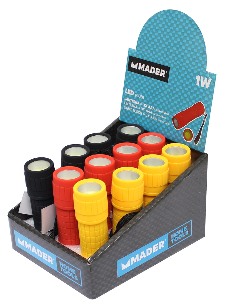 Lanterna Led com Expositor, 12Un