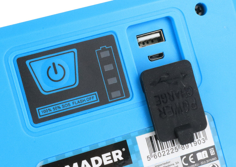 Foco LED Portátil, 20W, 4.4Ah