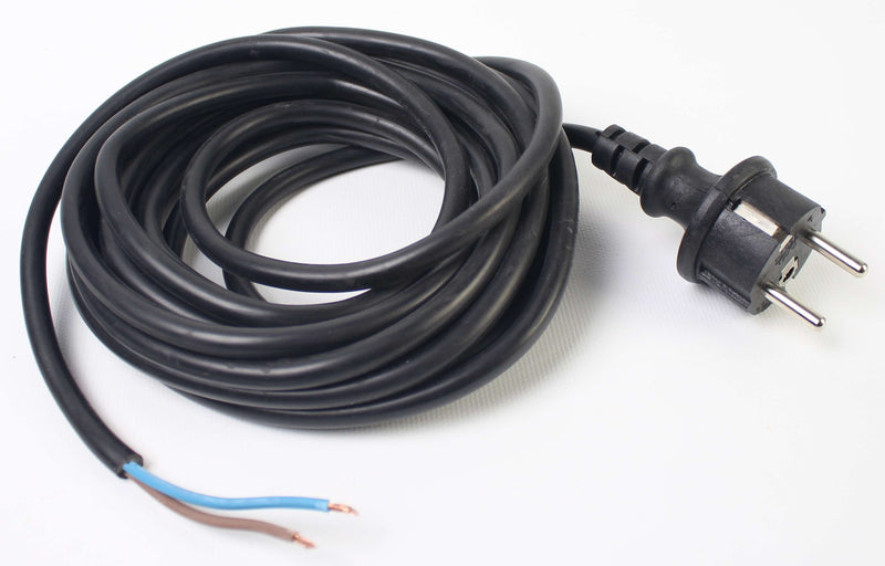 Extensão Elétrica Fio + Macho, Preta, 5m, 3Gx1.5mm²
