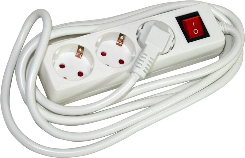Extensão Elétrica com Interruptor, 3 Tomadas, 3m, 3G x 2.5mm²