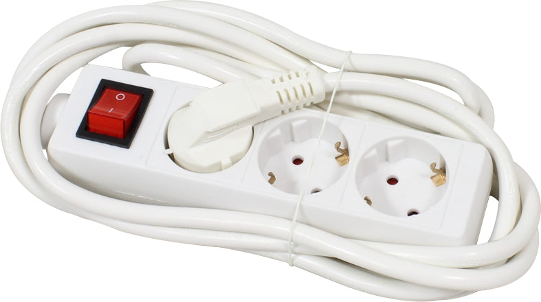 Extensão Elétrica com Interruptor, 3 Tomadas, 5m, 3G x 2.5mm²