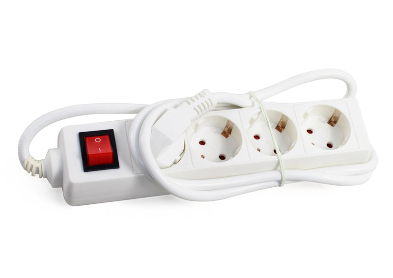 Extensão Elétrica com Interruptor, 4 Tomadas, 1.5m, 3G x 1.5mm²