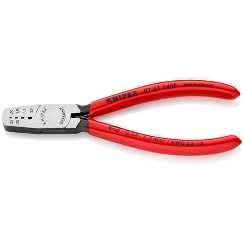 Alicate de cravação Knipex (97 61 145 F) para terminais de fios