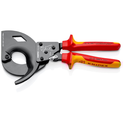 Cortador de cabos Knipex (95 36 280) (ação de roquete)