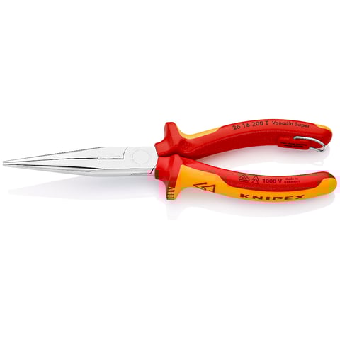 Alicate de corte lateral Knipex (26 16 200 T) com ponta fina (alicate de bico de cegonha)