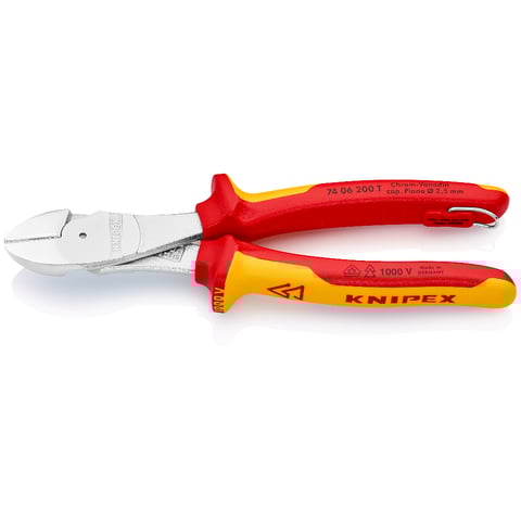 Cortador diagonal de alta alavancagem Knipex (74 06 200 T)