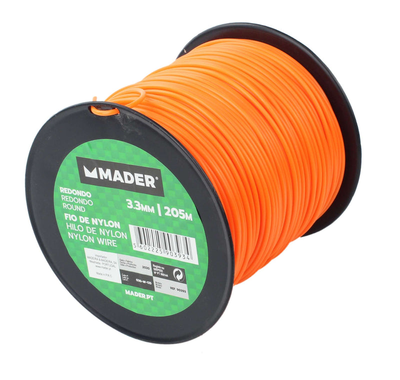 Fio de Nylon Redondo, 3.3mm, 205m