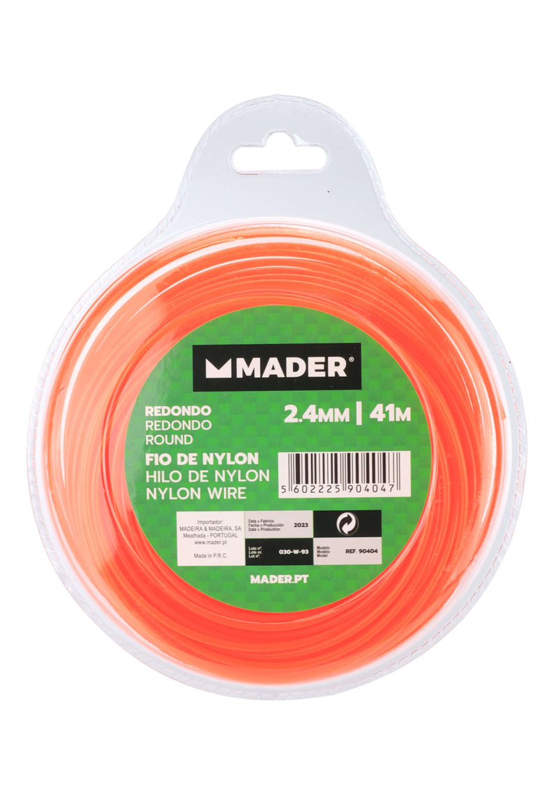Fio de Nylon Redondo, 2.4mm, 41m