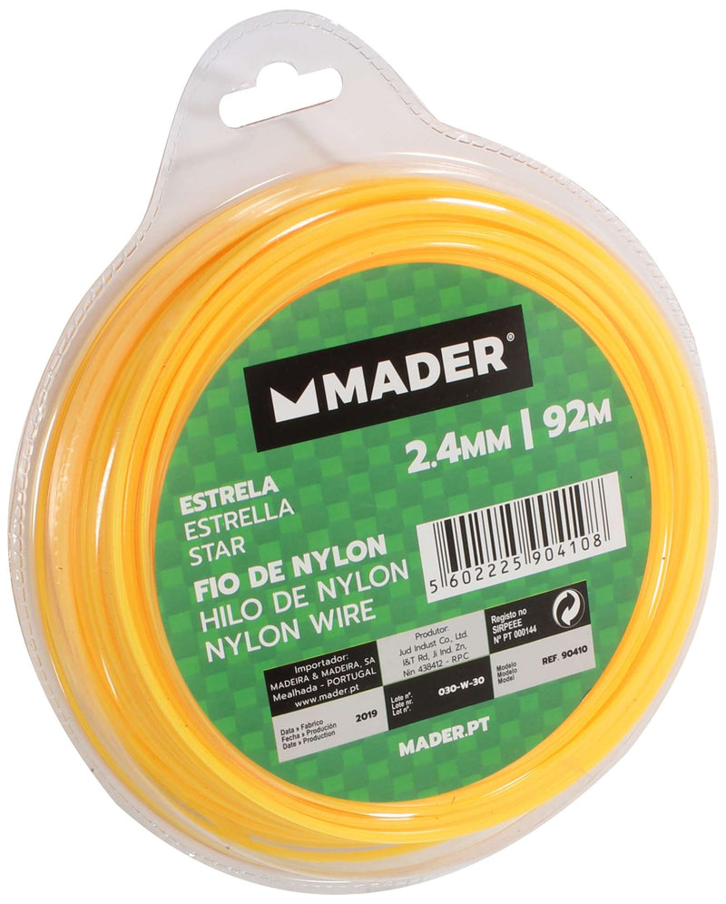 Alambre de nailon, estrella, 2,4 mm, 92 m - MADER®