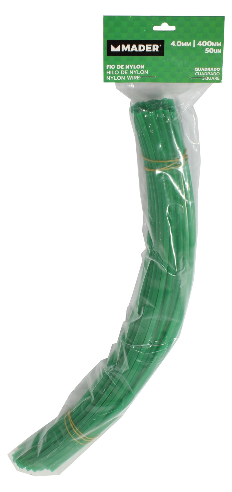 Fio de Nylon Quadrado, 4mm, 400mm, 50un
