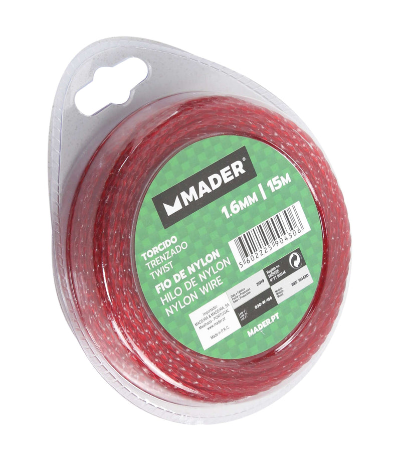 Fio de Nylon Torcido, 1.6mm, 15m