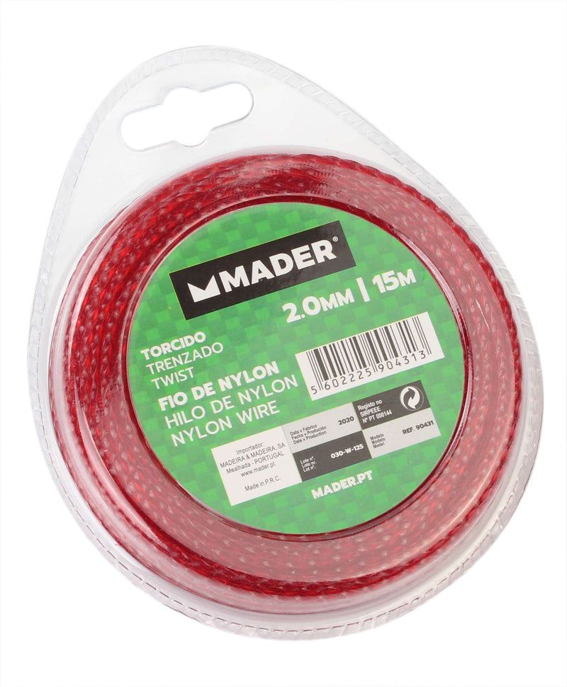 Fio de Nylon Torcido, 2mm, 15m