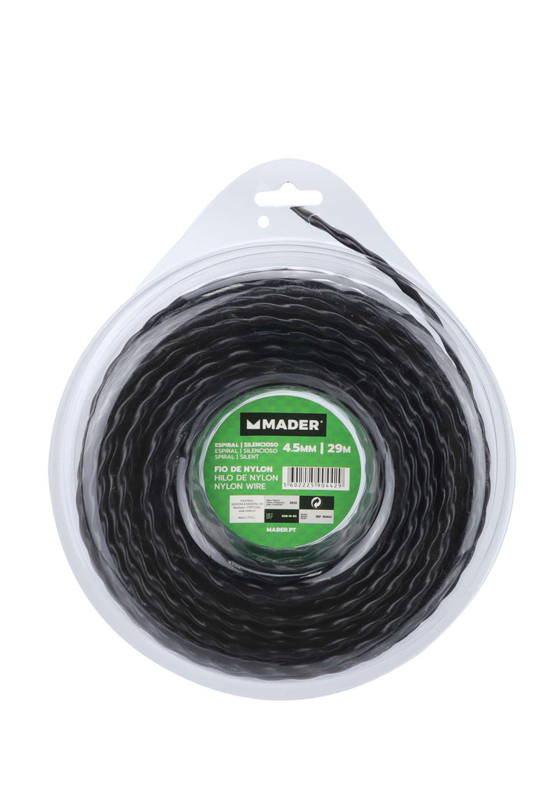 Fio de Nylon Espiral, 4.5mm, 29m