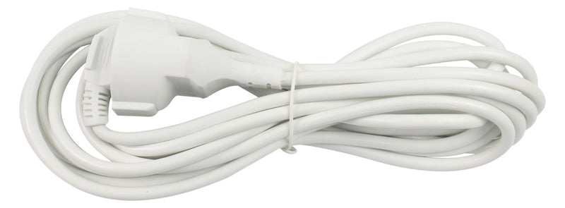 Extensión eléctrica, blanca, 5 m, 3Gx1,0 mm² - MADER®