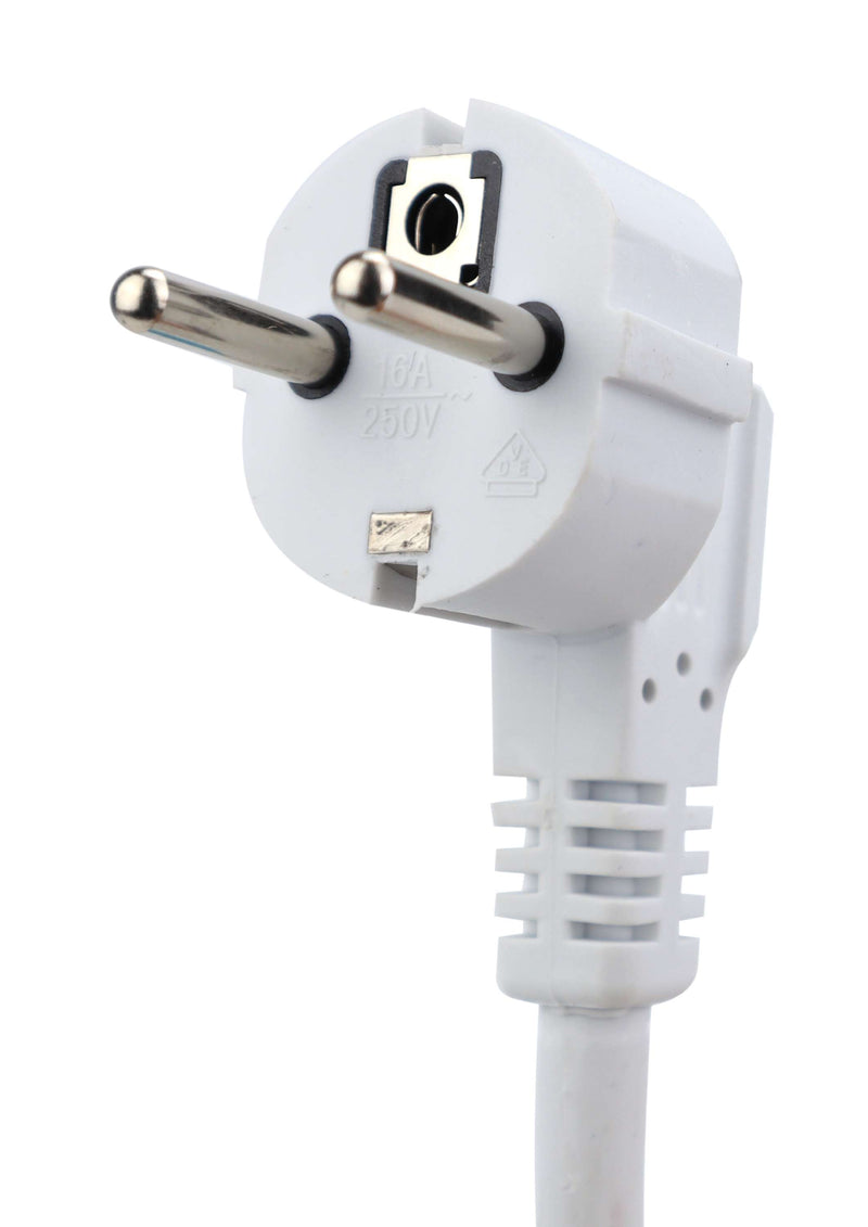 Extensión eléctrica, blanca, 3 m, 3Gx1,5 mm² - MADER®