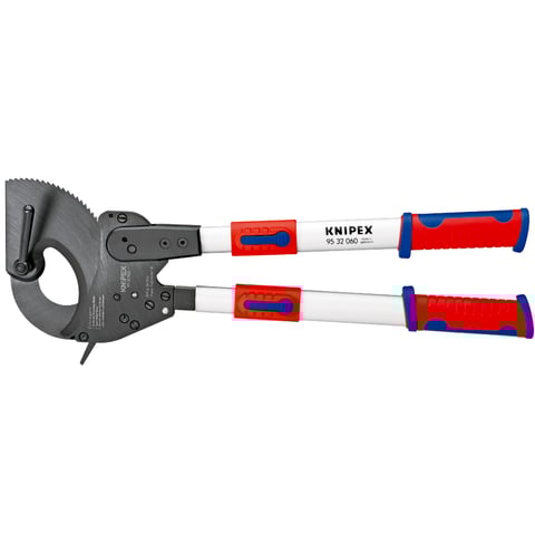 Cortador de cabos Knipex (95 32 060) (ação de roquete) com cabos telescópicos